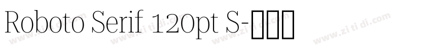 Roboto Serif 120pt S字体转换